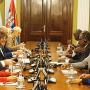 10 October 2019 National Assembly Speaker Maja Gojkovic and the Speaker of the Kenyan Senate Kenneth Lusaka